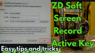 ZD Soft Screen Recorder 11110  Working Serial Key 2020  Serial Key full version 100working [upl. by Elsbeth]