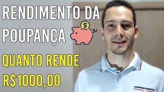 Como Calcular o RENDIMENTO da POUPANÇA O que é TR [upl. by Evin425]