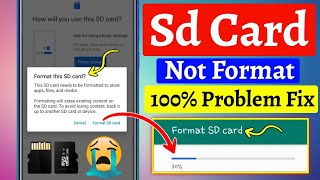 sd card format nahi ho raha hai kya kare  sd card format problem  sd card format 20 fix 100 sd [upl. by Eusadnilem896]