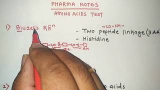 AMINO ACIDS TESTS WITH TRICKS  RRB PHARMACIST EXAM  GPAT  ESIC  PART48 [upl. by Kato]