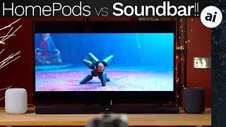 Stereo HomePods vs 180 Soundbar  EMBARRASSING [upl. by Yoo]