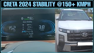 CRETA 2024 Stability Test 150 Kmph Speed  Creta 2015 vs Creta 2024  Driving Hub [upl. by Aerdnwahs]