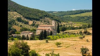 Places to see in  Montalcino  Italy  Castelnuovo dellAbate [upl. by Ecnaret]