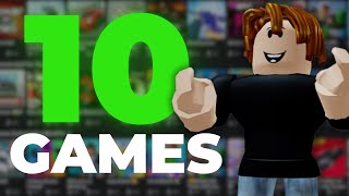 Top 10 Fun Roblox Games That You NEED To Play [upl. by Nelleeus]