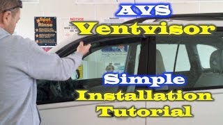 AVS Ventvisor Installation Auto Ventshade [upl. by Adnilak]