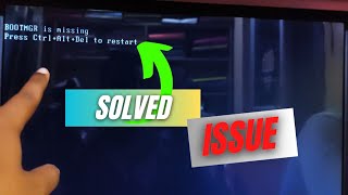 BOOTMGR is Missing quotPress CtrlAltDel To Restartquot While You are Booting Your Windows 10117 PCFix [upl. by Ethelda]