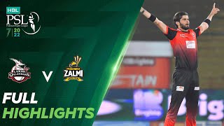 Full Highlights  Lahore Qalandars vs Peshawar Zalmi  Match 9  HBL PSL 7  ML2T [upl. by Sarita]