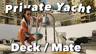 Day in the life of a Private Yacht DeckMate skeleton crew edition [upl. by Earla]