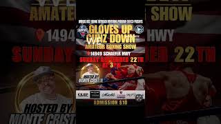 Gloves up Gunz Down Amateur Boxing show in Detroit 92224 Hosted by Monte Cristoe boxing detroit [upl. by Learrsi780]