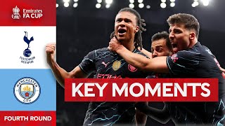 Tottenham Hotspur v Manchester City  Key Moments  Fourth Round  Emirates FA Cup 202324 [upl. by Idyak]