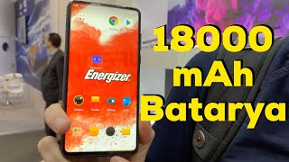 Çerçevesiz ve 18000mAh bataryalı telefon  Energizer Power Max P18K Pop [upl. by Jewelle]