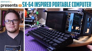 Raspberry Pi 4 SX64 Inspired Portable Computer [upl. by Sabelle832]