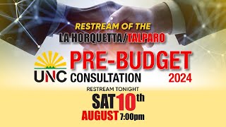 UNC Pre Budget Consultation – La Horquetta  Talparo Restreamed [upl. by Afatsum]