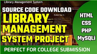 Library Management System in PHP  HTML CSS JavaScript Free [upl. by Westphal625]