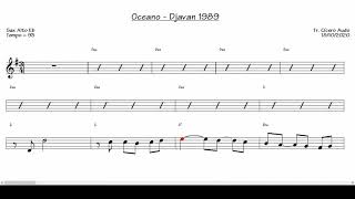 Oceano  Djavan 1989 Sax Alto Eb Partitura playback [upl. by Aicatsal]