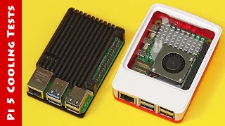 Raspberry Pi 5 Cooling Official Case vs Geeek Pi Heatsink Case [upl. by Hertzfeld139]