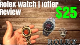 iOffer Review 25 Rolex Watch Giveaway Inside [upl. by Vivien]