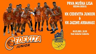 KK CEDEVITA JUNIOR  KK JAZINE ARBANASI 06032021 [upl. by Eiralam]