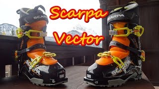 Scarpa Vector  Skitourenschuhe  Skitourenausrüstung  Kurzvorstellung [upl. by Boniface408]