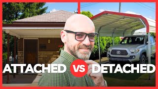 Attached Carport vs Detached Carport What To Choose [upl. by Mosra]