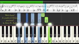 Michel Legrand  Les parapluies de Cherbourg  piano tutorial by Antonio De Angelis [upl. by Dihaz]