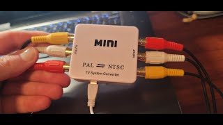 Issues using the PAL to NTSC converter box for recording videos VHSC VHS vcr videoconverter [upl. by Itra7]