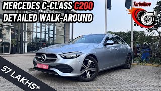 Explore the AllNew 2024 Mercedes CClass C200  Walkaround and Features 57 Lakhs [upl. by Annoved179]