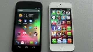 iPhone 5 vs Galaxy Nexus  Kurzer Vergleich [upl. by Sanyu831]