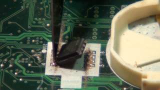 Alternative SOIC BIOS Chip Removal using basic tools [upl. by Phillips]