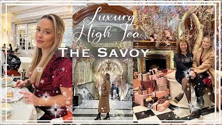 The Savoy at Christmas  Best Luxury Afternoon Tea in London [upl. by Ecyar]