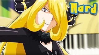 Battle Champion Cynthia Music  Piano Tutorial [upl. by Aenahs]