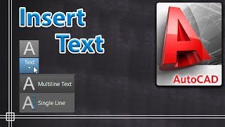 Autocad 2018  Insert Text full tutorial [upl. by Eerat]