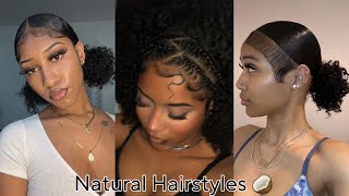 Natural Hairstyles Compilation For Baddies🥥 Styles By Baddies [upl. by Rissa173]