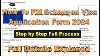 How to fill Schengen Visa application 2024  Austria Tourist 2024 Schengen hindi europe20232024 [upl. by Ronen]