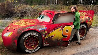 Lightning McQueen amp Mater Visit a Haunted House for Halloween [upl. by Aver]