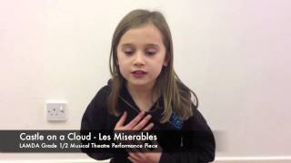 LAMDA Musical Theatre  Castle on a Cloud Les Miserables  Wildcats Theatre School [upl. by Jasisa]