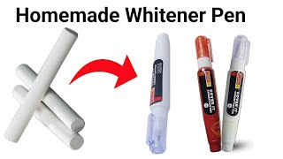 Normal Pen to Whitener PenHomemade white pendiy markers penColor penhomemade penwhitening pen [upl. by Rramal55]