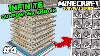 BEST 121 CREEPER FARM TUTORIAL in Minecraft PE  Minecraft Pe 121 Survival Series In Hindi S2E4 [upl. by Andri]