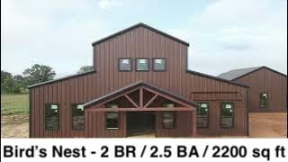 Barndominium Tour  2 BR  25 BA  2200 sq ft barndominium [upl. by Omsare703]