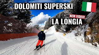 Dolomiti Superski  La Longia Seceda to Ortisei  New video [upl. by Heti190]