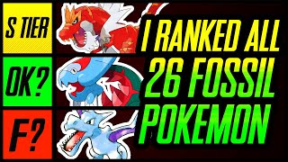 I Ranked ALL 26 Fossil Pokemon  Mr1upz [upl. by Anala]