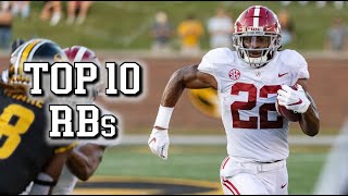 Top 10 running backs in the 2021 NFL Draft [upl. by Keelia30]