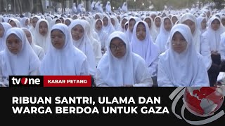 Belasan Ribu Santri dan Warga Jombang Gelar Aksi Bela Palestina  Kabar Petang tvOne [upl. by Pete]