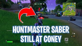 Fortnite Huntmaster Saber Still at CONEY CROSSROADS [upl. by Georgia]