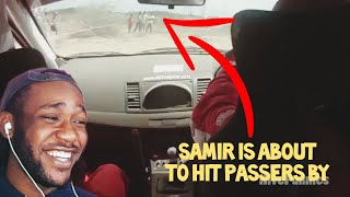 SamirYoure Breaking The Car  Funny Reaction [upl. by Nairad92]