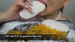 NE ASMR BITES ONLY MANGO MOCHI ASMR [upl. by Wistrup]