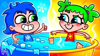 Hot And Cold Challenge Song🥵🥶 Sibling Songs Nursery Rhymes amp Kids Songs by Chaka Kids Karaoke [upl. by Netsua770]