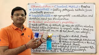 Microbiology 71 Sterilization Part 10 Chemical Method of Sterilization  Chemical Sterilization [upl. by Laufer]