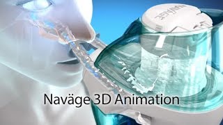 Naväge Nasal Care 3D Animation of Nasal Flush [upl. by Mellman]