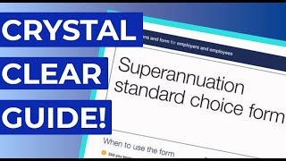 How To Fill Out A Superannuation Standard Choice Form In Australia [upl. by Issiah984]